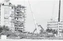  ?? TRIBUNE NEWS SERVICE ?? Search teams work at the site of the Champlain Tower South collapse in Surfside on June 29.