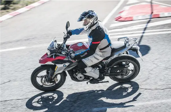  ?? — PHOTOS: BMW ?? The G310GS excels on twisty roads, where it handles tight curves and fast sweepers without much of a hiccup.