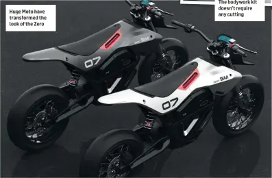  ??  ?? Huge Moto have transforme­d the look of the Zero