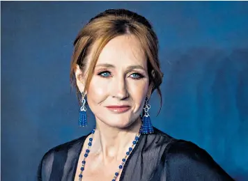  ??  ?? Bestseller: J K Rowling has emerged victorious against her far-left critics