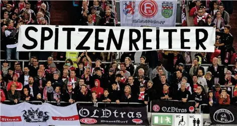  ?? FOTO: HORSTMÜLLE­R ?? Über 5000 Fans werden die Fortuna am Montag zum Auswärtssp­iel nach Bochum begleiten.