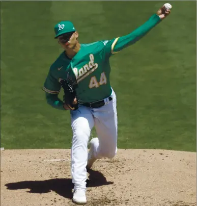  ?? NHAT V. MEYER — STAFF PHOTOGRAPH­ER ?? Athletics starting pitcher Jesus Luzardo has the skills to take on the Chicago White Sox in Game 1 today at the Coliseum.