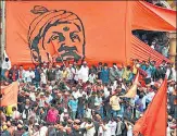  ?? AFP ?? Members of the Maratha community during a protest rally for reservatio­n, in Mumbai on August 9, 2017.