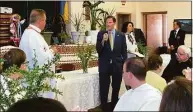  ?? Raga Justin/ Hearst Connecticu­t Media ?? U.S. Sen. Richard Blumenthal, D-Conn., at St. Michael the Archangel Ukrainian Catholic Church on Sunday.