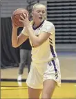  ?? Kathleen Helman / Ualbany ?? Helene Haegerstra­nd, seen in a game on Jan. 23, had 12 points Saturday for Ualbany in its victory on the road.