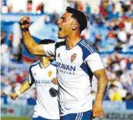  ?? JAIME GALINDO ?? Lluís López celebra el gol que marcó en esta temporada ante el Albacete.