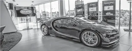  ?? HANDOUT • GRAND TOURING AUTOMOBILE­S ?? A Bugatti Chiron at Grand Touring Automobile­s in Toronto.