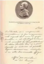 ??  ?? Le Pape Léon XIII envoie une médaille à son pharmacien préféré.