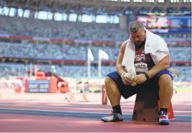  ?? FRANCISCO SECO/AP ?? Bethlehem Catholic and Penn State grad Joe Kovacs, a two-time world champion, is an Olympic silver medalist for the second time in a row.