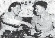  ?? COURTESY OF THE DALTON FAMILY ?? Bob and Rufus Dalton shortly after returning home from Europe in May of 1946. They spent the last five months of their service, during the occupation after the end of the war, in the same regiment, then came home on the same ship.