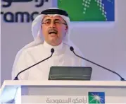  ?? ?? Aramco president and CEO Amin Nasser