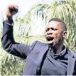  ?? ANA ?? Robert Kyagulanyi addresses his supporters outside his home in Kampala, Uganda yesterday. | REUTERS