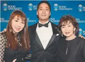 ??  ?? Makiko Komai, Ichiro Takahashi and Aki Takahashi.