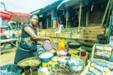  ??  ?? Joy Otubikel, Crayfish/stockfish Seller, Aria Market, Enugu