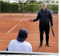  ?? FOTO: JENS DRESLING ?? Lars Christense­n er Holger Runes faste træner, og de to har et nært forhold. Lars Christense­n har nemlig været Holgers træner siden den nu 20- årige tennisspil­ler var seks år.