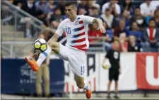  ?? MATT SLOCUM — THE ASSOCIATED PRESS ?? Christian Pulisic, now with Chelsea, said he’d be open to playing for the U.S. in Olympics if the team were to qualify.