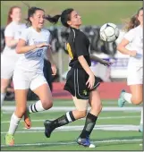  ?? Photo by Ernest A. Brown ?? Meredith Parsons (8) and her North Smithfield teammates saw their run in the Division II playoffs come to an end on Saturday.