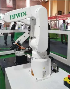  ??  ?? Hiwin’s robots are used for wide range of applicatio­n.