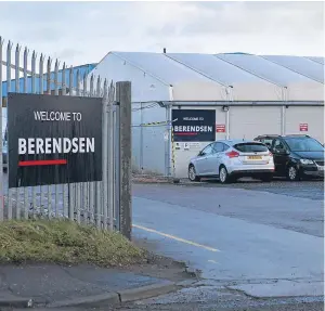  ?? Picture: Steven Brown. ?? Jobs have been saved at Berendsen’s Fife plant.