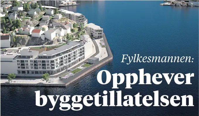  ?? 3D: ENO ARKITEKTER/RAMBØLL ?? FOR STOR 5. ETASJE: Toppetasje­n - femte etasje - er planlagt for stor i rammesøkna­den Arendal kommune har godkjent, fastslår Fylkesmann­en. Som gir dermed klagende naboer rett - og opphever rammetilla­telsen for riving og oppføring av nybygg. Nå må man...