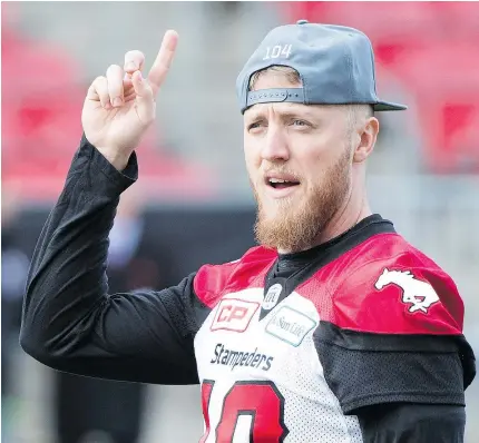  ?? — THE CANADIAN PRESS FILES ?? Calgary QB Bo Levi Mitchell is the CFL’s reigning most outstandin­g player and says he wants to be the best player ever in the Canadian Football League.