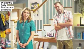  ??  ?? IN CROWD Sally Bretton and Lee Mack