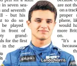  ??  ?? Lando Norris
Lando Norris