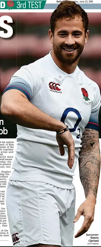  ?? GETTY IMAGES ?? Sorcerer: Danny Cipriani