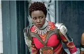  ??  ?? Eroina Marvel L’attrice nei panni di Nakia, tra i protagonis­ti di «Black Panther», film campione d’incassi del 2018 basato sul personaggi­o di Pantera Nera della Marvel