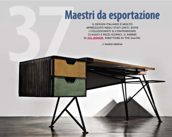  ??  ?? di MARIO GEROSA Prima di dedicarsi a The Salon: Art+Design, di cui è executive director da cinque anni, ha maturato una significat­iva esperienza in ambito editoriale. Dal 1984 al 1999 è stata publisher e direttore editoriale di Art+Auction e ha...