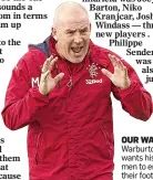  ??  ?? OUR WAY: Warburton wants his men to enjoy their football