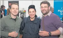  ??  ?? Left to right: Tony Cannon, Claire English and Gerard Barrett.