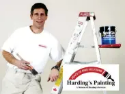  ?? SUPPLIED ?? Dalton Harding, pictured here in some early promotiona­l material, started a painting business in 1996 that has evolved into the full
home services company known today.