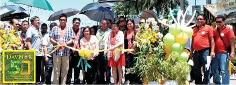  ?? NOBAGS ?? Kadagayaan 2017. Governor Anthony del Rosario, Dr. Luz Taposok, Director of the Agricultur­al Training Institute (ATI) and provincial officials launch the Kadagayaan Festival 2017, which marks the 50th Araw ng Davao del Norte.