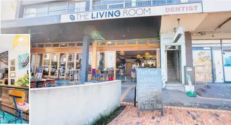  ??  ?? The Living Room Caf, popular with locals, commuters and visitors to Devonport, is convenient­ly situated on the seaside suburb’s busy main street. It has a great sheltered outdoor seating area.