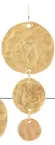  ??  ?? Kenneth Jay Lane gold-tone coin drop earrings, £60. From harveynich­ols.com