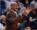  ??  ?? Suns coach Monty Williams calls for a foul against the Trail Blazers at Talking Stick Resort Arena in Phoenix last Dec. 16.