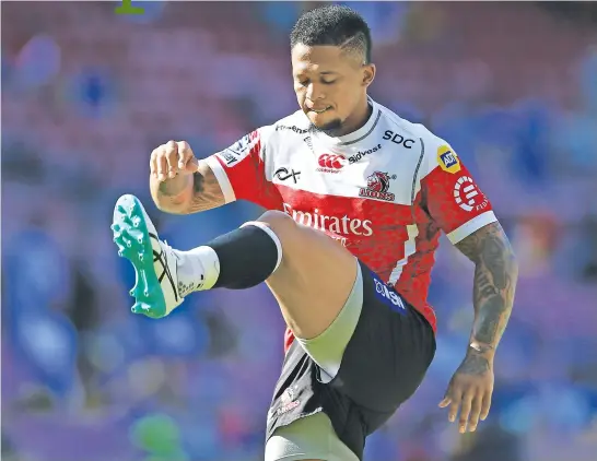  ??  ?? VALUABLE. Lions flyhalf Elton Jantjies has been a cruclal cog in the team and will be for a long time to come.