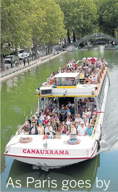  ?? Picture: GALLO IMAGES/ALAMY ?? CROWD SURFING: The Canauxrama on Canal St-Martin