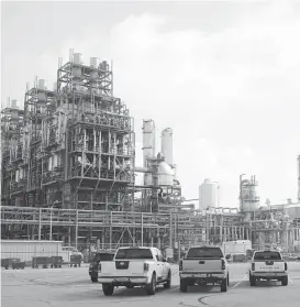  ?? Melissa Phillip / Houston Chronicle ?? The new ethane cracker at Chevron Phillips Chemical Co.'s Cedar Bayou plant will expand the company's production of plastics.