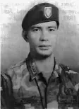  ?? (File photo courtesy of Philippine Army/ Army Journal Dec. 1990) ?? HERO. Captain Arturo Ortiz during his time in the Philippine Army and Commander of the 606th SF Company.