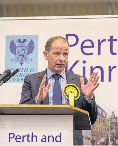  ??  ?? Jim Fairlie, above, won Perthshire South and Kinrossshi­re for the SNP with a majority of 1,948, defeating Scottish Conservati­ve candidate Liz Smith, below.