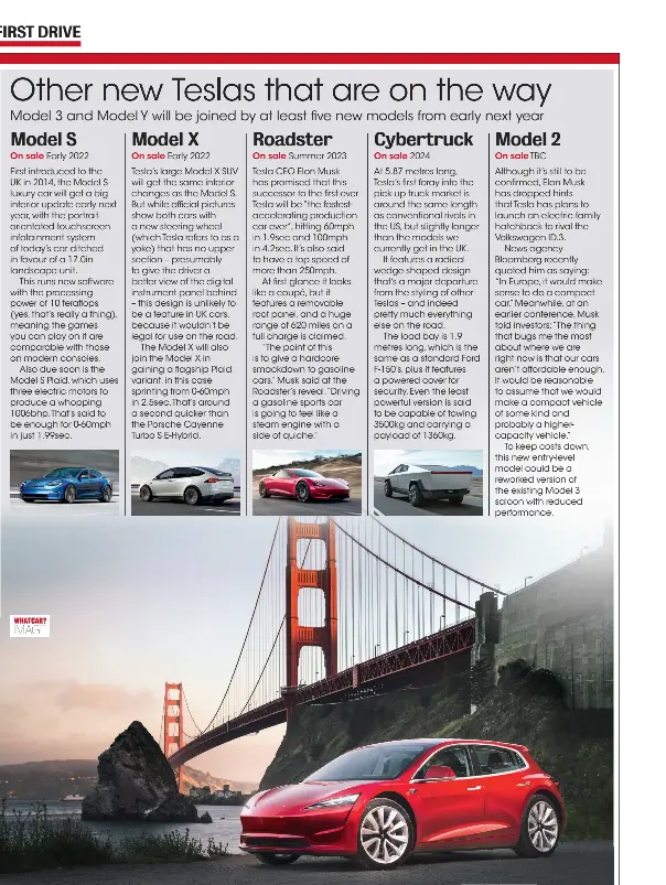 Other new Teslas that are on the way - PressReader
