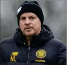  ??  ?? Celtic manager Neil Lennon