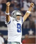  ??  ?? Tony Romo will leave the Cowboys as the franchise leader in passing yards ( 34,183) and TD passes ( 248).
| AP