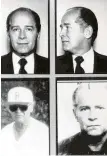  ?? Associated Press ?? These FBI photos show Massachuse­tts mobster James “Whitey” Bulger over the years.