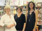  ?? Picture: FREDLIN ADRIAAN Picture: FREDLIN ADRIAAN ?? FESTIVE MOOD: Teresa Fogarty, left, celebrates Fogarty Bookshop’s 70th anniversar­y last week with Taryn Thuynsma, right, and Lindsey Nell