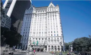  ??  ?? The famed Plaza Hotel in New York
is among the properties that Subrata Roy’s Sahara Group is attempting to sell.
RIGHT