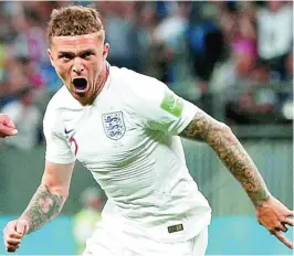  ?? REUTERS ?? Trippier, en un partido con la selección inglesa