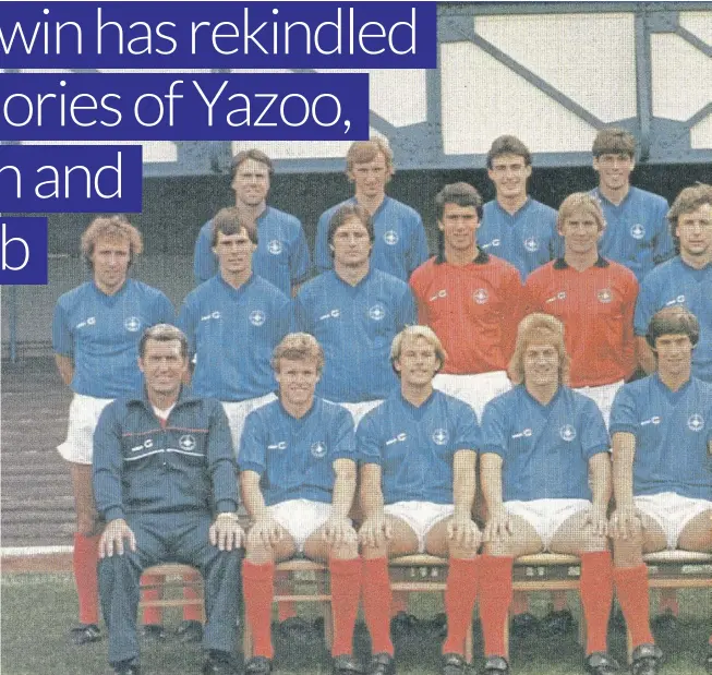  ?? ?? Pompey’s 1982/83 Division 3 champions – with one more mullet than the 2023/24 squad, but with the same amount of Raffertys...